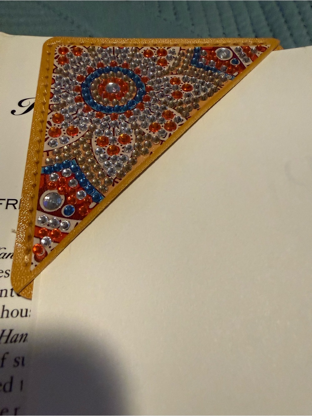 Set of 4 Beaded Corner Book Markers - Pastel & Jewel Tones - Picture 3 of 3